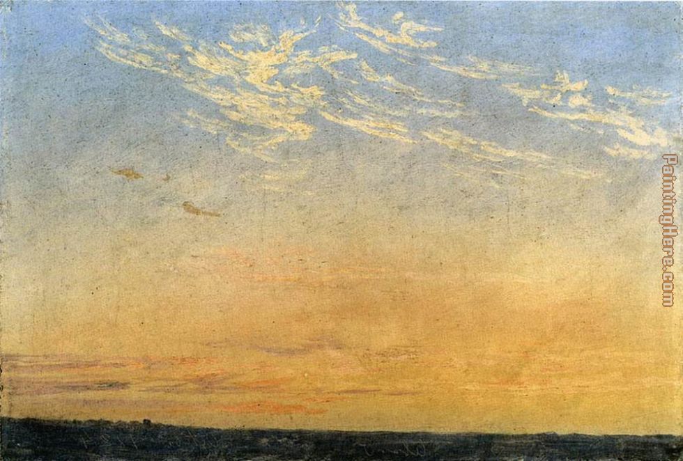 Caspar David Friedrich Evening 1824